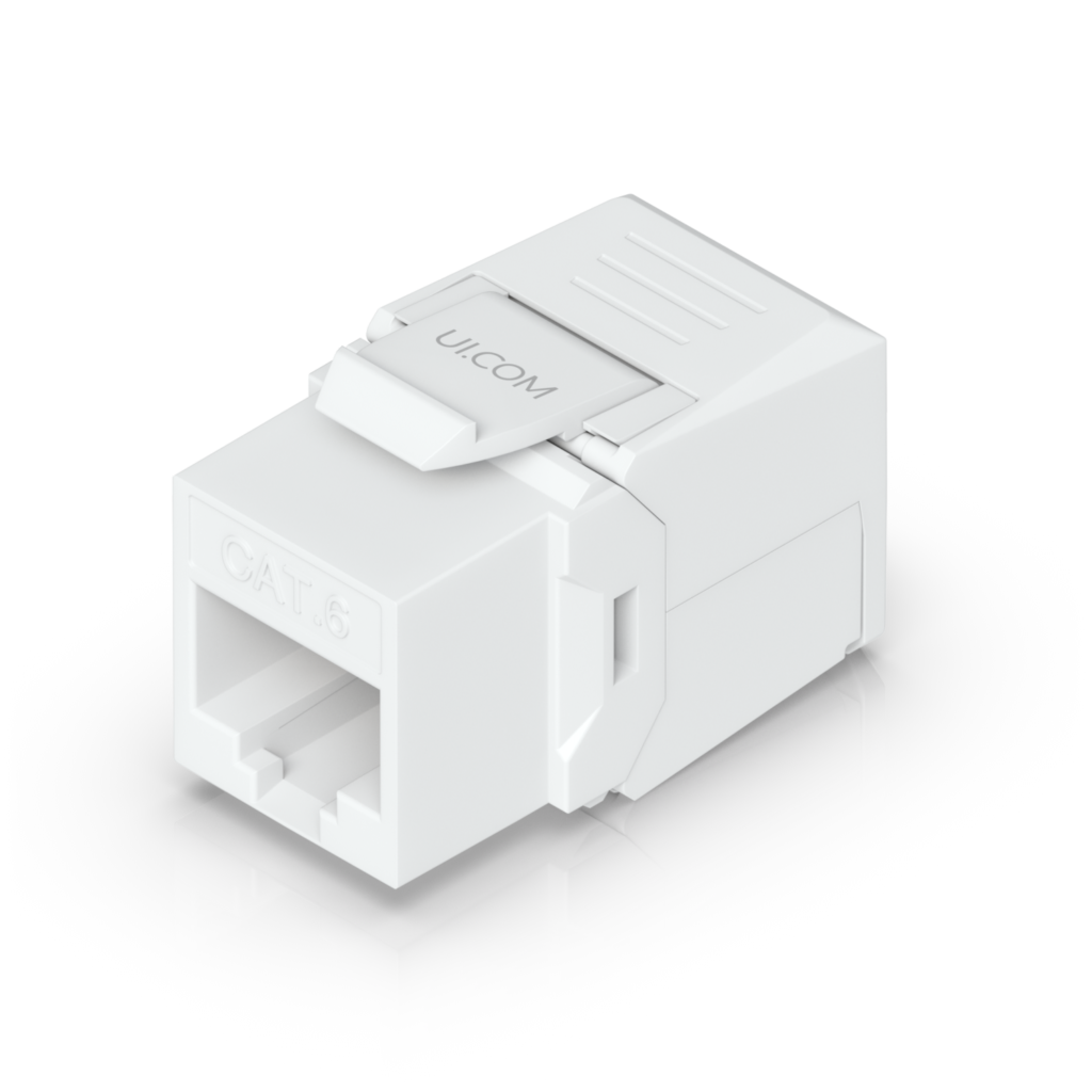 Ubiquiti Cat6 Keystone Jack, 12-Pack (UACC-Keystone-Jack-C6)