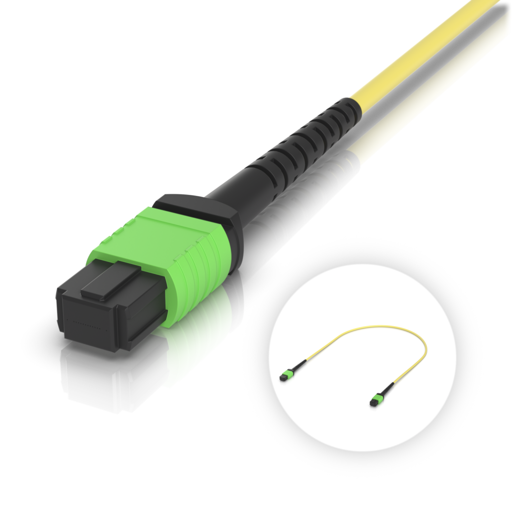 Ubiquiti OS2 MPO-12 APC Fiber Patch Cable (UACC-OFC-SA-MPMP)